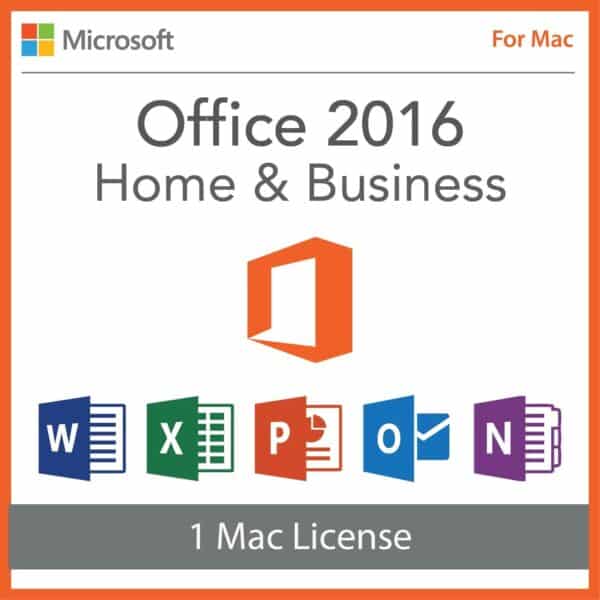 Microsoft Office 2016 Home and Business For Mac-License key